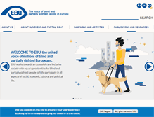 Tablet Screenshot of euroblind.org